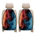 Red And Blue Twin Flame Print Car Seat Organizers