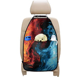 Red And Blue Twin Flame Print Car Seat Organizers
