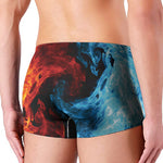 Red And Blue Twin Flame Print Men's Boxer Briefs