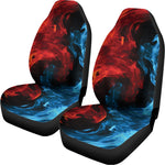 Red And Blue Twin Flame Print Universal Fit Car Seat Covers