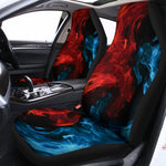 Red And Blue Twin Flame Print Universal Fit Car Seat Covers