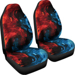 Red And Blue Twin Flame Print Universal Fit Car Seat Covers