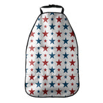 Red And Blue USA Star Pattern Print Car Seat Organizers
