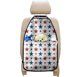 Red And Blue USA Star Pattern Print Car Seat Organizers