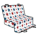 Red And Blue USA Star Pattern Print Pet Car Back Seat Cover