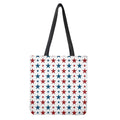 Red And Blue USA Star Pattern Print Tote Bag