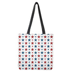 Red And Blue USA Star Pattern Print Tote Bag