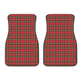 Red And Green Scottish Tartan Print Front Car Floor Mats