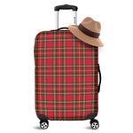 Red And Green Scottish Tartan Print Luggage Cover