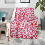 Red And Pink Lips Pattern Print Blanket