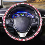 Red And Pink Lips Pattern Print Car Steering Wheel Cover