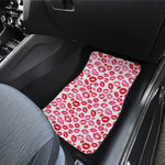 Red And Pink Lips Pattern Print Front Car Floor Mats