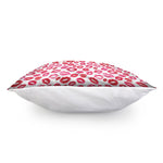 Red And Pink Lips Pattern Print Pillow Cover