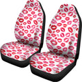 Red And Pink Lips Pattern Print Universal Fit Car Seat Covers