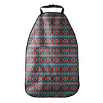 Red And Teal Southwestern Pattern Print Car Seat Organizers