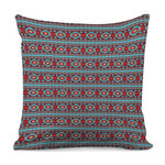 Red And Teal Southwestern Pattern Print Pillow Cover
