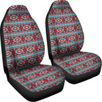 Red And Teal Southwestern Pattern Print Universal Fit Car Seat Covers
