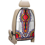 Red And White African Dashiki Print Car Seat Organizers