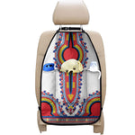 Red And White African Dashiki Print Car Seat Organizers