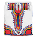 Red And White African Dashiki Print Duvet Cover Bedding Set