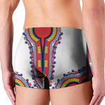 Red And White African Dashiki Print Men's Boxer Briefs