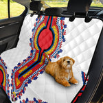 Red And White African Dashiki Print Pet Car Back Seat Cover
