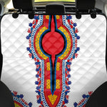 Red And White African Dashiki Print Pet Car Back Seat Cover
