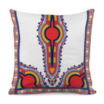 Red And White African Dashiki Print Pillow Cover