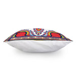 Red And White African Dashiki Print Pillow Cover