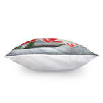 Red And White Amaryllis Print Pillow Cover