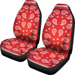 Red And White Bandana Print Universal Fit Car Seat Covers