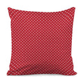 Red And White Christmas Dots Print Pillow Cover