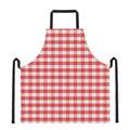 Red And White Gingham Pattern Print Apron