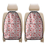 Red And White Nurse Pattern Print Car Seat Organizers