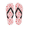 Red And White Nurse Pattern Print Flip Flops