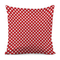 Red And White Polka Dot Pattern Print Pillow Cover