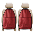 Red And White Polka Dot Print Car Seat Organizers