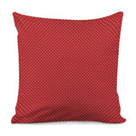 Red And White Polka Dot Print Pillow Cover