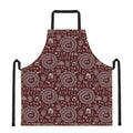 Red And White Warli Tribal Print Apron