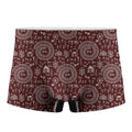 Red And White Warli Tribal Print Men's Boxer Briefs
