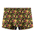 Red And Yellow Flowers Print Men's Boxer Briefs