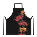 Red And Yellow Japanese Amaryllis Print Apron