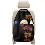 Red And Yellow Japanese Amaryllis Print Car Seat Organizers