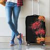 Red And Yellow Japanese Amaryllis Print Luggage Cover