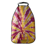 Red And Yellow Spider Tie Dye Print Car Seat Organizers