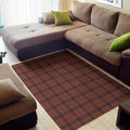Red And Yellow Tartan Pattern Print Floor Mat