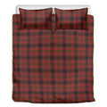 Red And Yellow Tartan Pattern Print Duvet Cover Bedding Set