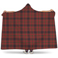 Red And Yellow Tartan Pattern Print Hooded Blanket