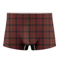 Red And Yellow Tartan Pattern Print Men's Boxer Briefs