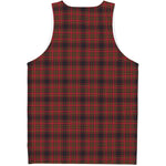 Red And Yellow Tartan Pattern Print Men's Tank Top